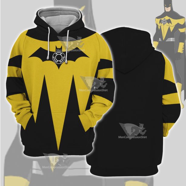 Dc Yellow Lantern Batman Cosplay Hoodie