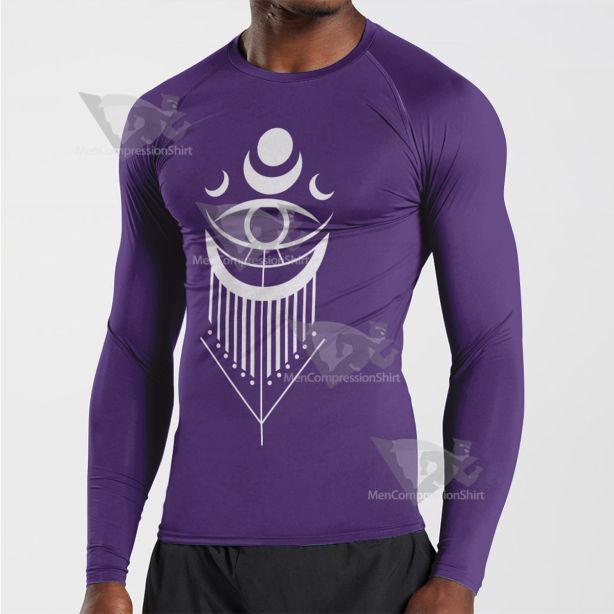 Dead By Daylight Mikaela Purple Long Sleeve Compression Shirt