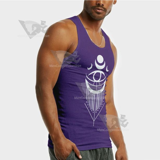 Dead By Daylight Mikaela Purple Sleeveless Compression Shirt