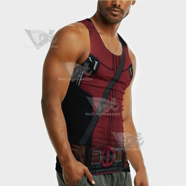 Deadpool Ryan Reynolds Sleeveless Compression Shirt