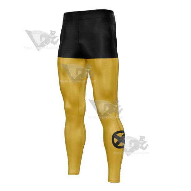 Deadpool Trainee Yellow Men Compression Legging