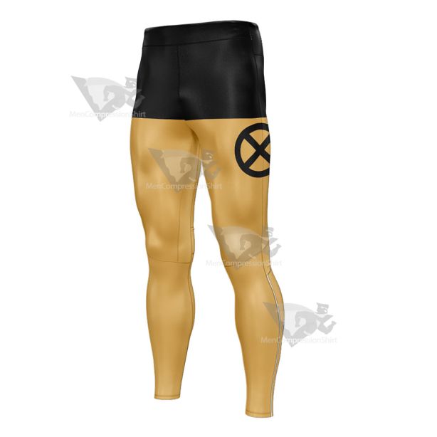 Deadpool Yellow Mens Compression Legging