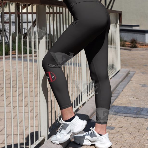 Deadpools Logo Black Women Compression Legging