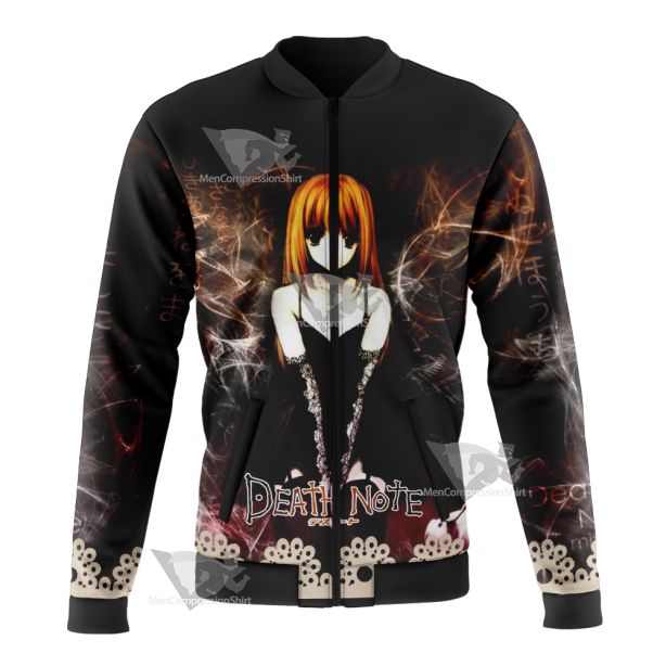 Death Note Misa Amane Black Bomber Jacket