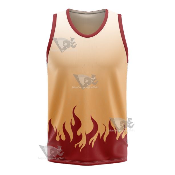 Demon Slayer Kyojuro Rengoku Basketball Jersey