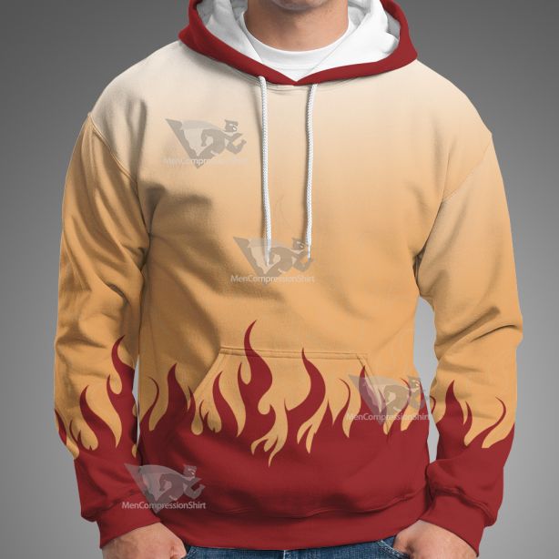 Demon Slayer Kyojuro Rengoku Cosplay Hoodie