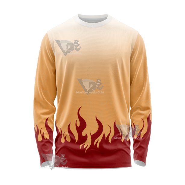 Demon Slayer Kyojuro Rengoku Long Sleeve Shirt