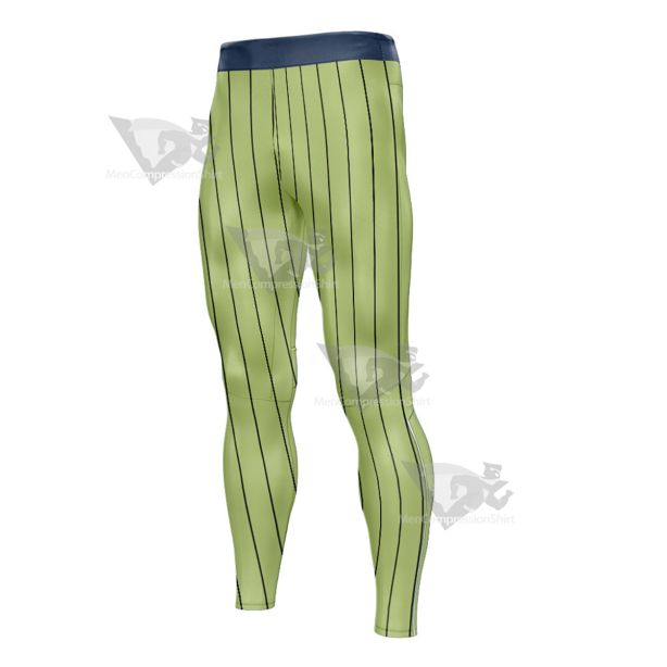 Demon Slayer Mitsuri Kanroji Green Mens Compression Legging