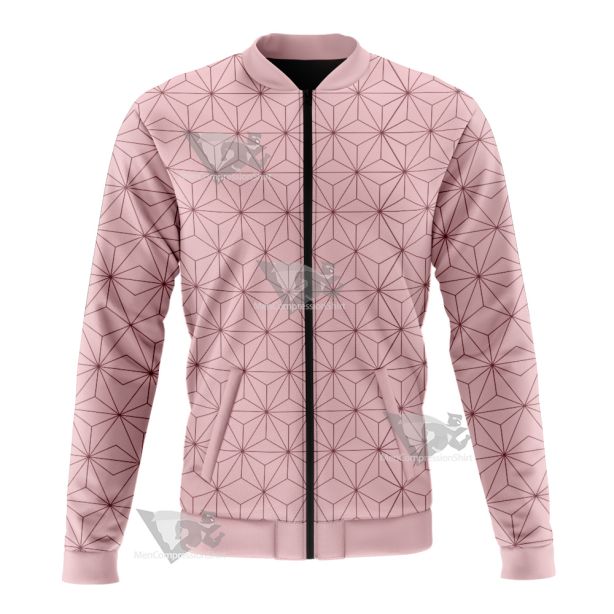 Demon Slayer Nezuko Pink Bomber Jacket