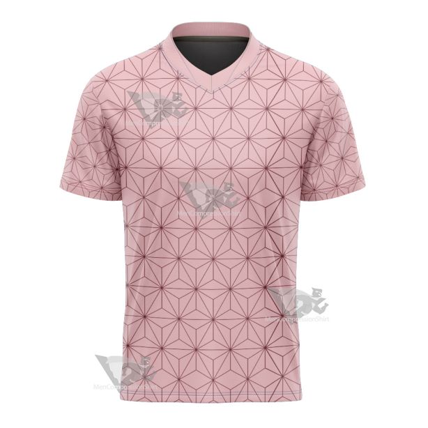 Demon Slayer Nezuko Pink Football Jersey