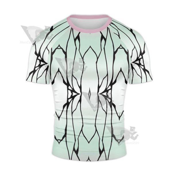 Demon Slayer No Yaiba Shinobu Kocho Rash Guard Compression Shirt