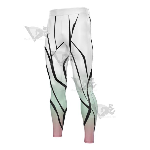 Demon Slayer Shinobu Kocho White Mens Compression Legging