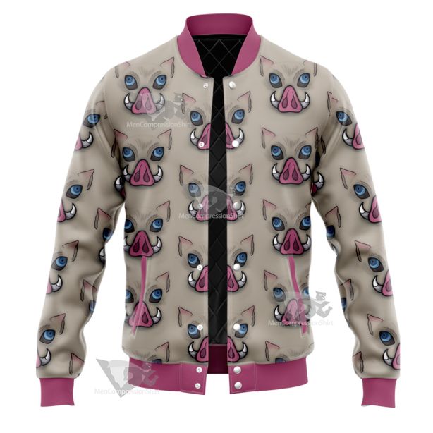 Demon Slayer Wildschwein Head Varsity Jacket