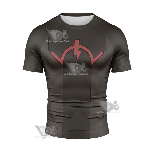 Di Gata Defenders Seth Grey Cosplay Short Sleeve Compression Shirt