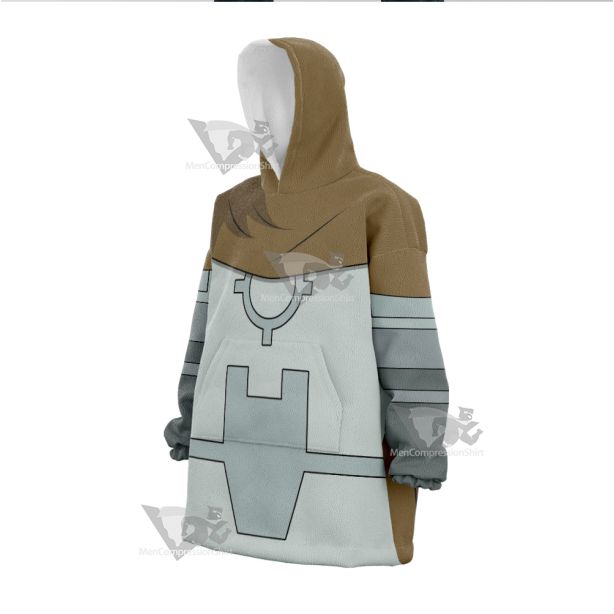 Di Gata Rion Grey Cosplay Snug Oversized Blanket Hoodie