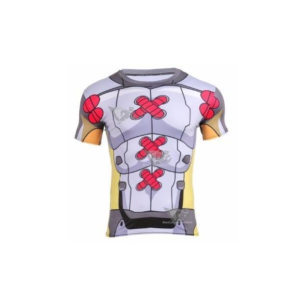 Digimon Wargreymon Short Sleeve Compression Rash Guard