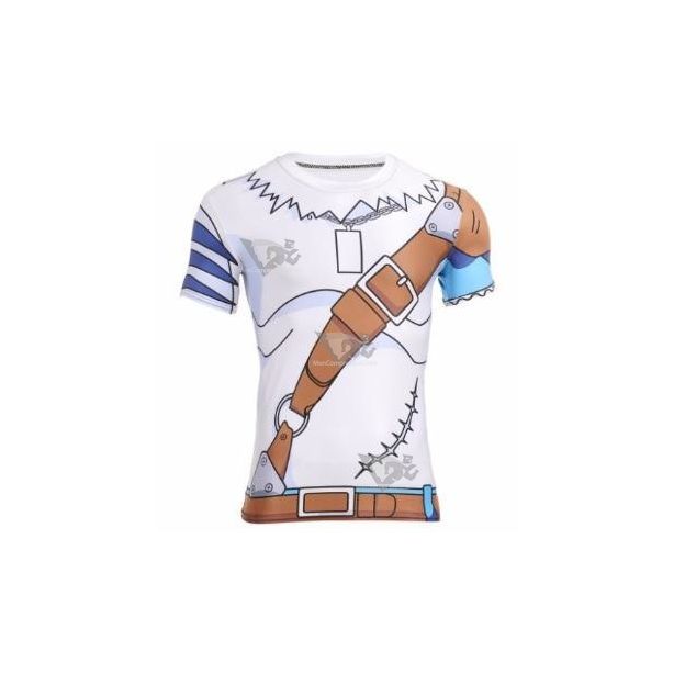 Digimon Weregarurumon Short Sleeve Compression Rash Guard