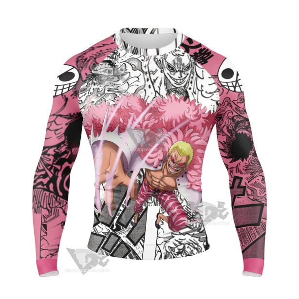 Donquixote Doflamingo One Piece Long Sleeve Compression Shirt