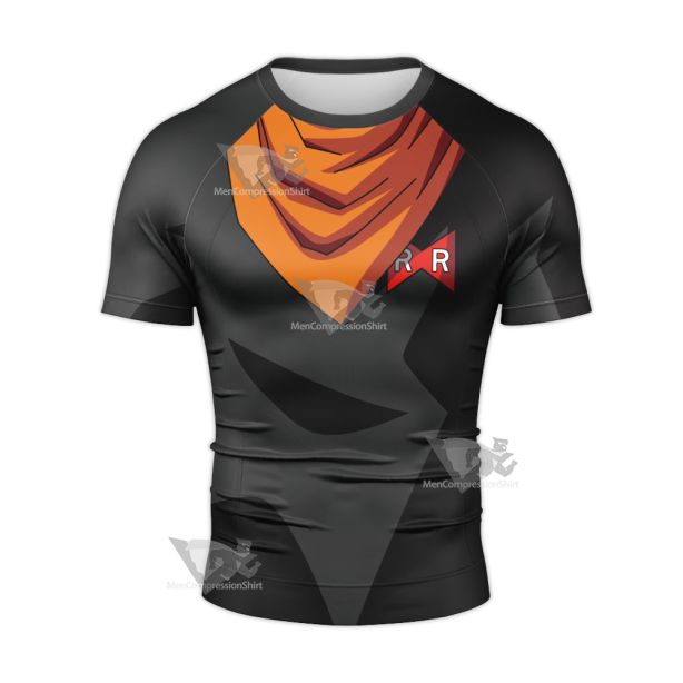 Dragon Ball Android 17 Short Sleeve Compression Shirt