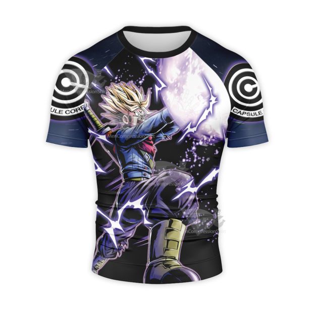 Dragon Ball Blue Short Sleeve Compression Shirt