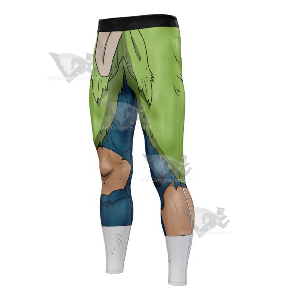 Dragon Ball Broly Green Mens Compression Legging