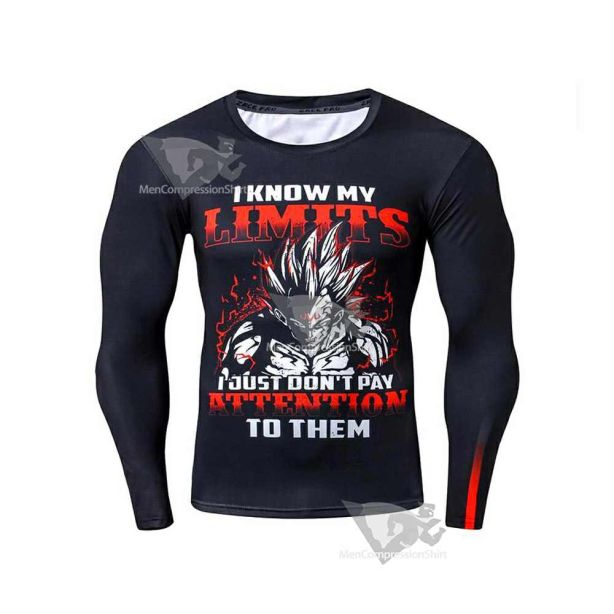 Dragon Ball Compression Long Sleeves Majin Vegeta Shirt