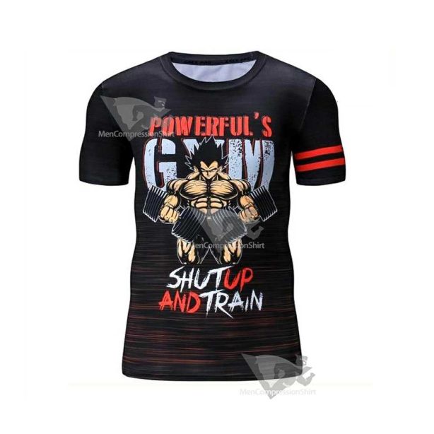 Dragon Ball Compression Vegeta Gym Shirt