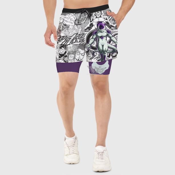 Dragon Ball Frieza Black Men Compression Gym Short