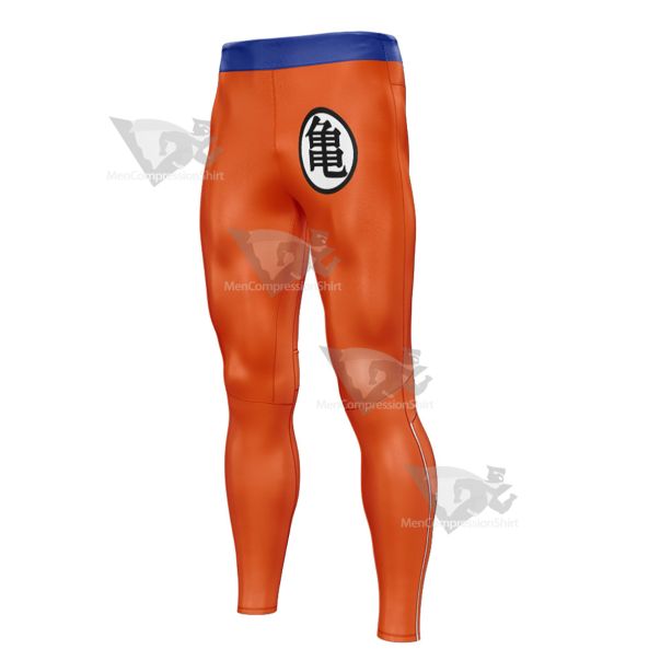 Dragon Ball Goku Orange Mens Compression Legging