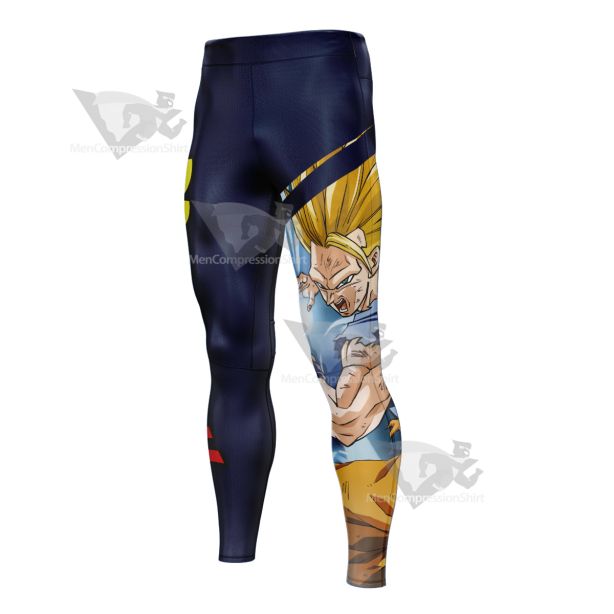 Dragon Ball Goku Super Saiyan Men Compression Legging