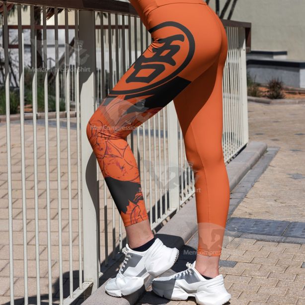 Dragon Ball Goku Text Icon Image Women Compression Legging