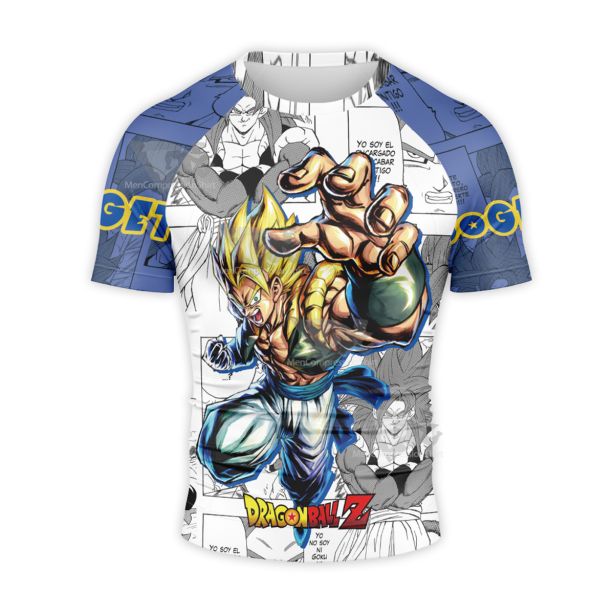 Dragon Ball Goku Ultra Instinct Blue Short Sleeve Compression Shirt