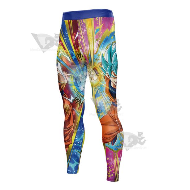 Dragon Ball Goku Yellow Mens Compression Legging