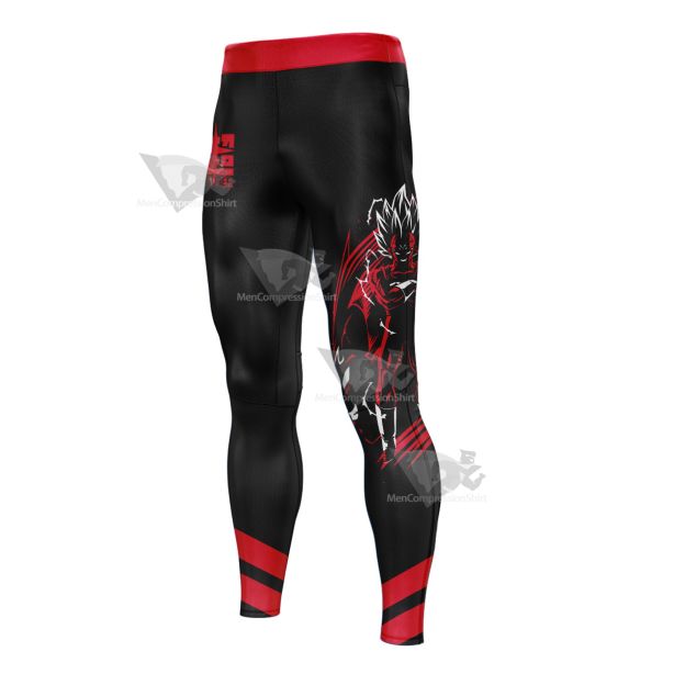 Dragon Ball Majin Vegeta Reze Red Mens Compression Legging