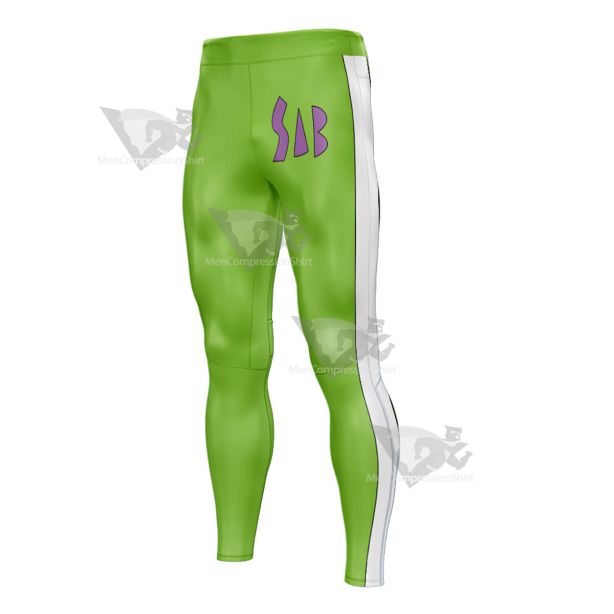 Dragon Ball Vegeta Green Mens Compression Legging