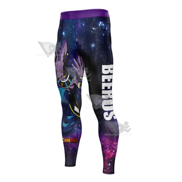 Dragon Ball Z Beerus Galaxy Starry Sky Mens Compression Legging