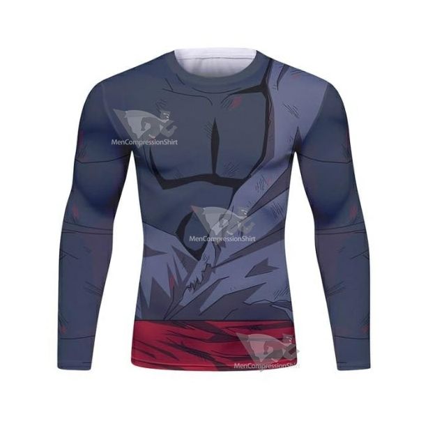 Dragon Ball Z Black Battle Damaged Long Sleeve Elite Rashguard