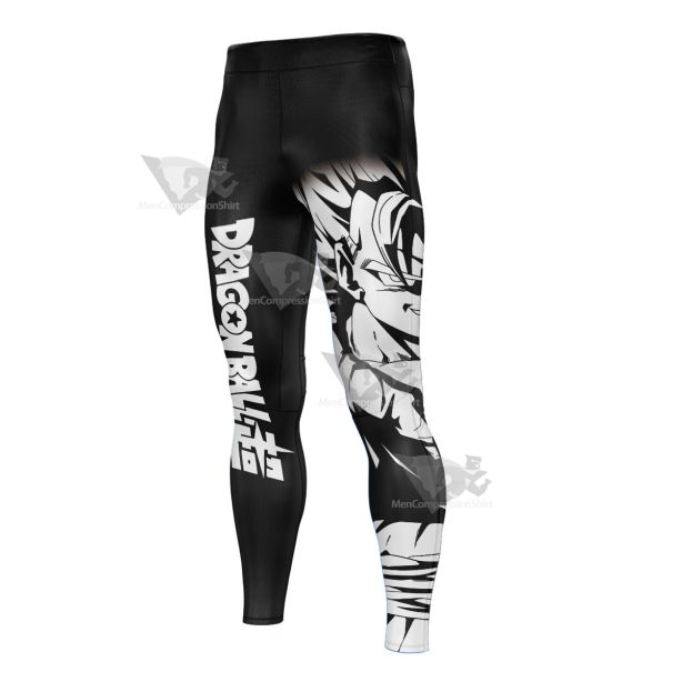 Dragon Ball Z Goku Cool Black Mens Compression Legging