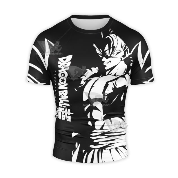 Dragon Ball Z Goku Cool Black Short Sleeve Compression Shirt