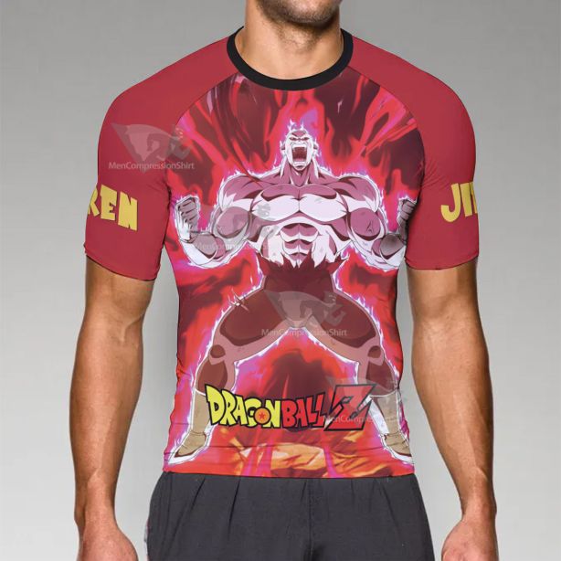 Dragon Ball Z Jiren Red Short Sleeve Compression Shirt