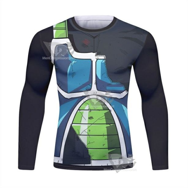 Dragon Ball Z Onyx Bardock Battle Damaged Long Sleeve Elite Rashguard