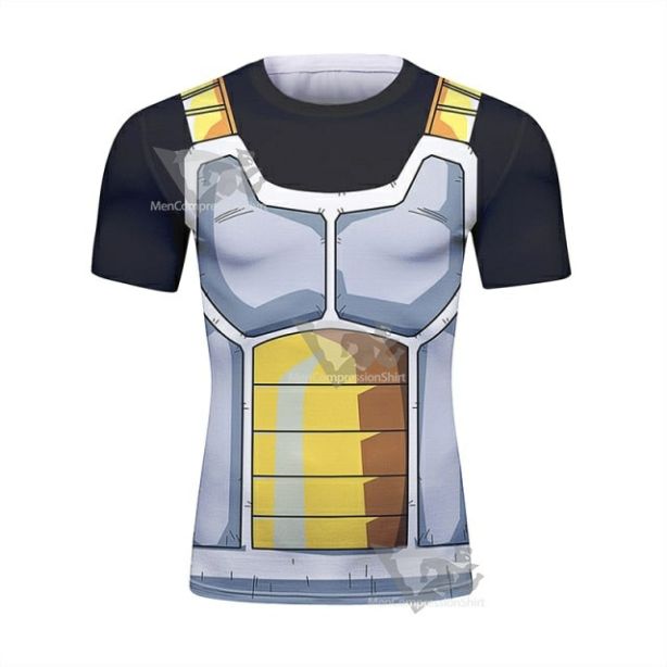 Dragon Ball Z Onyx Vegeta Short Sleeve Elite Rashguard