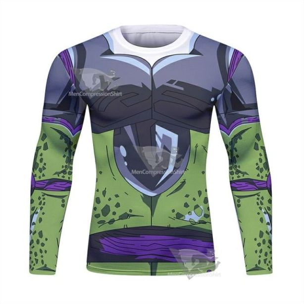 Dragon Ball Z Perfect Cell Long Sleeve Elite Rashguard