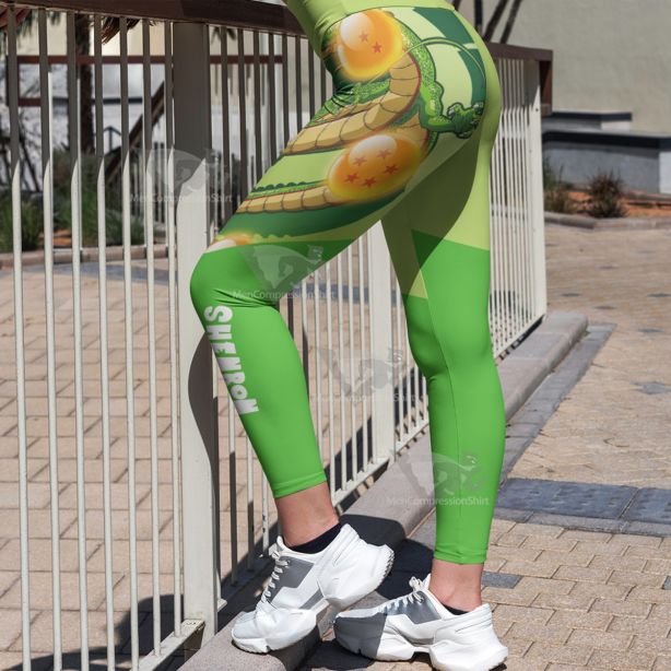 Dragon Ball Z Shenron Green Women Leggings