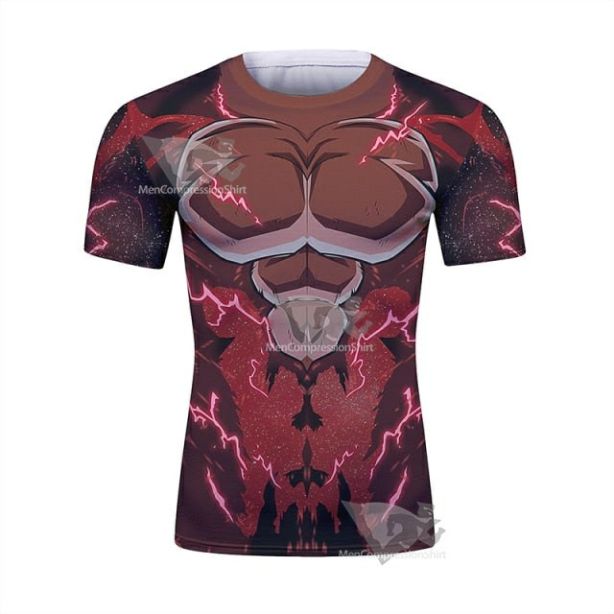 Dragon Ball Z Super Saiyan 4 Limit Breaker Goku Short Sleeve Elite Rashguard