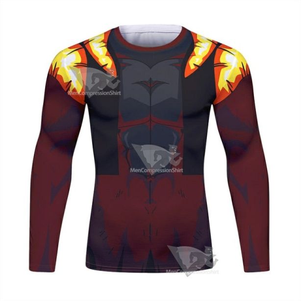 Dragon Ball Z Super Saiyan 4 Onyx Gogeta Long Sleeve Elite Rashguard