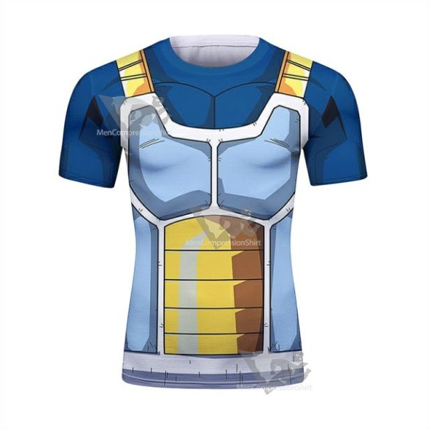 Dragon Ball Z Vegeta 2018 Short Sleeve Elite Rashguard