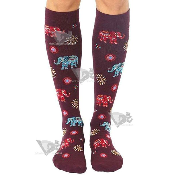 Elephant Unisex Compression Socks