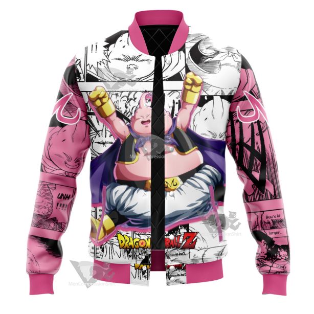 Fat Majin Buu Dragon Ball Pink Varsity Jacket