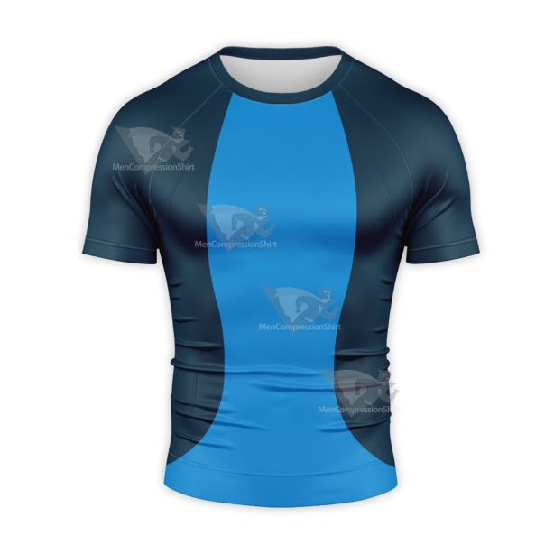 Finding Nemo Dory Blue Short Sleeve Compression Shirt